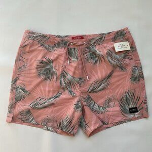 Guess Men’s Burnie Printed Surf Beach Volley Shorts Super Comfort Size XL